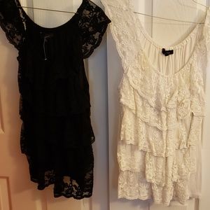 Lace Front Tank Tops